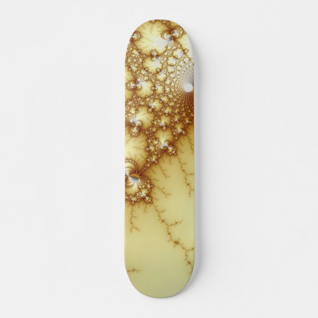 Fools Gold - Fraktal Art Skateboard (Vorne)