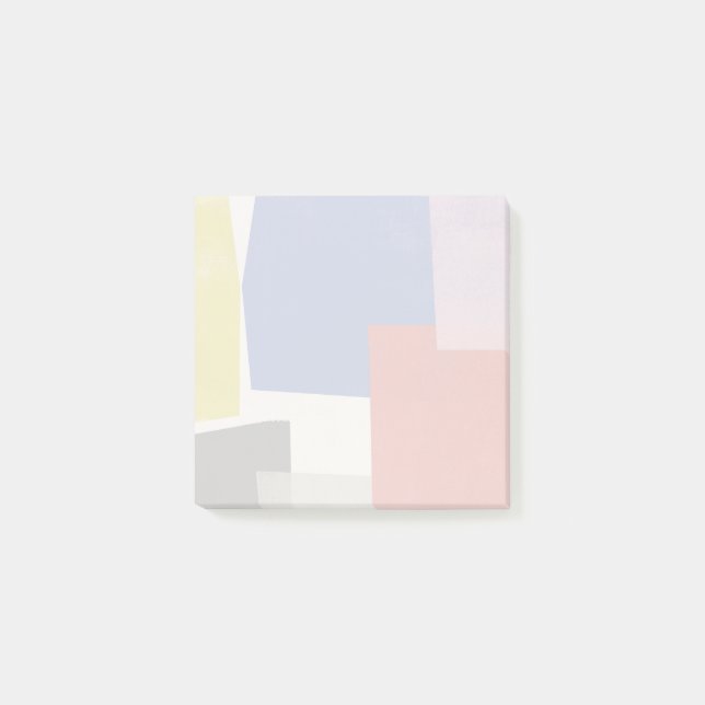 Foolscap - Moderne Farbblöcke Post-it Klebezettel (Vorderseite)