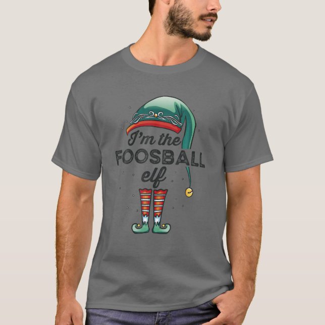 Foosball Elf Gruppe FamilienMatching Geschenke T-Shirt (Vorderseite)