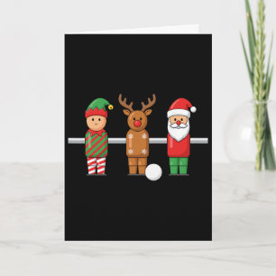 Foosll Weihnachtself Rentier Santa Trio Tisch Foo Karte