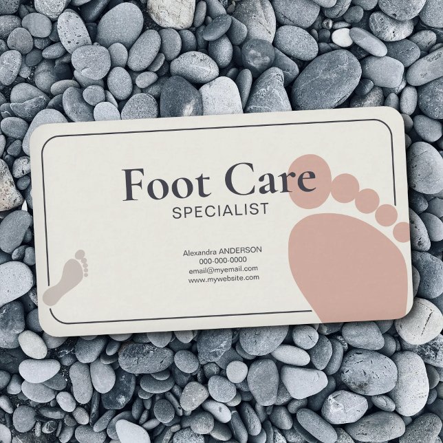 Foot Care Specialist Visitenkarte (Foot Care Specialist Business Card)