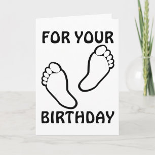 FOOT RUB BIRTHDAY CARD KARTE