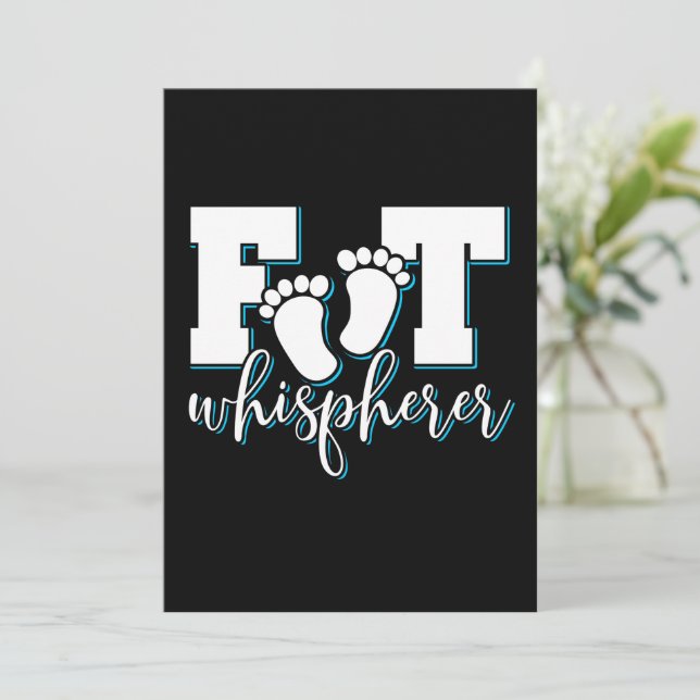 Foot Whisperer - Podiatrie Podiatrist Foot Doctor Einladung (Stehend Vorderseite)