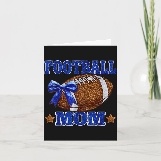 Footbal Mom Football Mama Game Day Football Season Karte (Vorderseite)