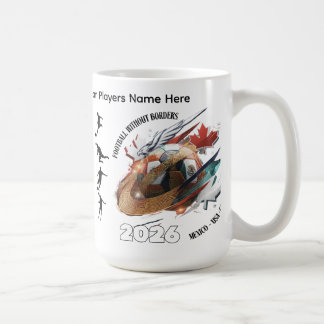 Football 2026 Coffee Mug– Mexico USA Canada Design Kaffeetasse