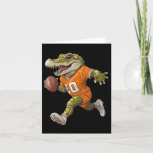Football Alligator T-Shirt Apparel Sport Design Fo Karte
