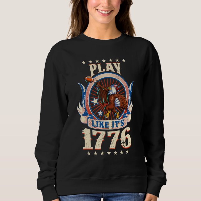 Football American Eagle 4. Juli Jungs Männer Ameri Sweatshirt (Vorderseite)