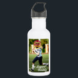 Football American Player - with YOUR Foto & Text- Edelstahlflasche<br><div class="desc">CUSTOM this Football American Player - Einsatz YOUR Foto & Text - Wellcome in Sports World</div>