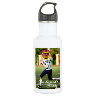 Football American Player - with YOUR Foto & Text- Edelstahlflasche