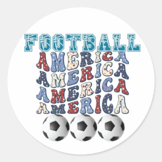 FOOTBALL AMERIKA RUNDER AUFKLEBER