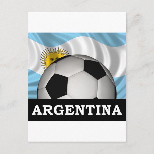 Football Argentinien Postkarte (Vorderseite)