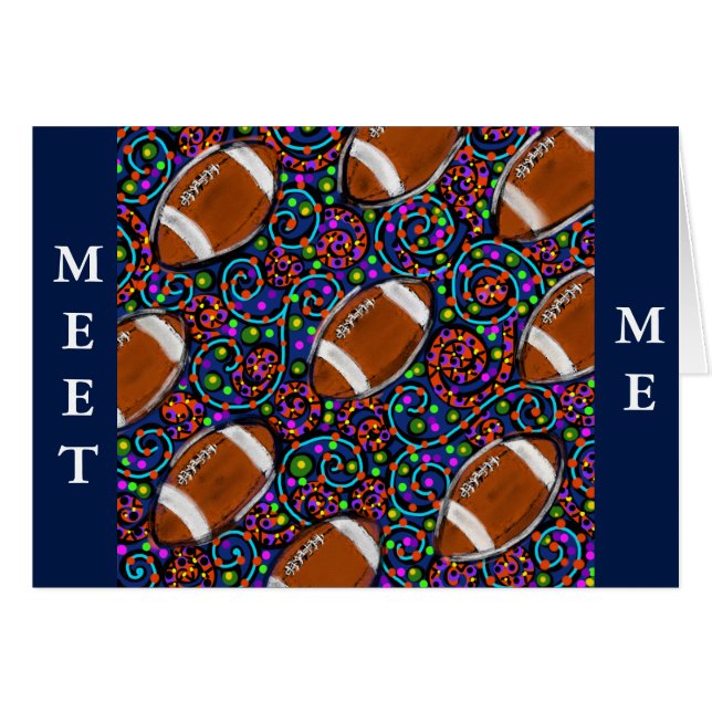 Football Art Blue (Vorderseite (Horizontal))