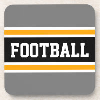 FOOTBALL Athletic Gray Yellow Black Racing Streife