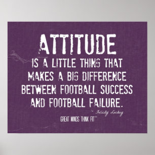 Football Attitude Poster
