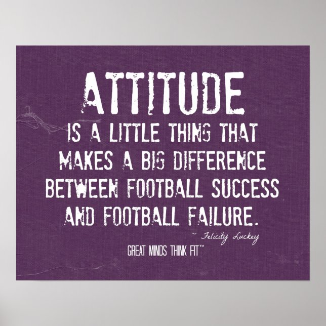 Football Attitude Poster (Vorne)