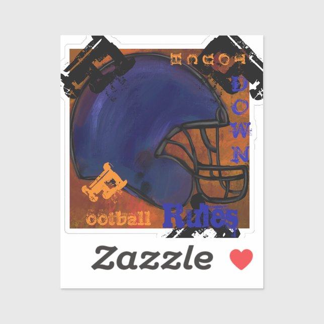 FOOTBALL AUFKLEBER (Blatt)