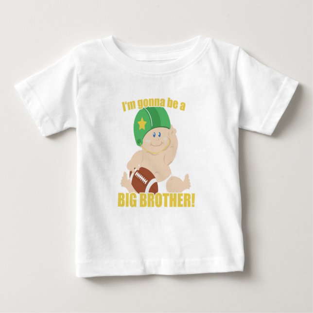Football Baby Big Brother Kinder Säugling T - Shir Baby T-shirt (Vorderseite)