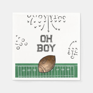 Football Baby Dusche Napkins   Fußballdusche Serviette