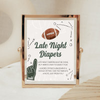 Football Baby Dusche Spate Night Diapers
