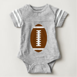 FOOTBALL BABY Gray | Front Football Graphic T-shirt