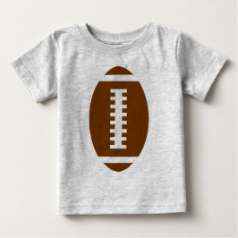 FOOTBALL BABY Gray | Front Football Graphic T-shirt