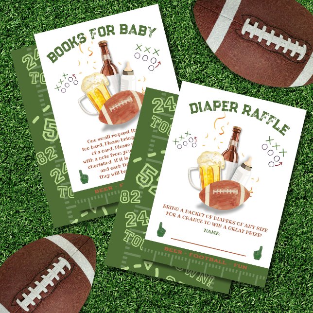 Football Baby Shooting Books for Baby Einladung (Von Creator hochgeladen)