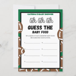 Football Baby Shooting Game, Soccer - Editierbarer Einladung