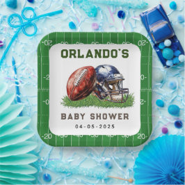 Football Baby Shower | A Little All Star Is On His Pappteller