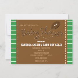 FOOTBALL BABY SHOWER Typografie Party Einladung