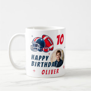 Football Ball Helmet Cartoon Foto Geburtstag Kaffeetasse
