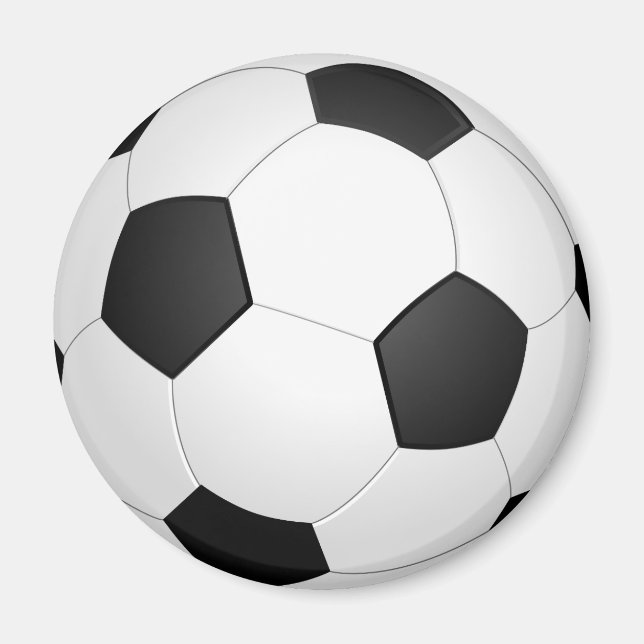 Football Ball Illustration Magnet (Vorne)