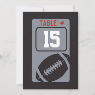 FOOTBALL Bar Mitzvah Tischkarte Einladung