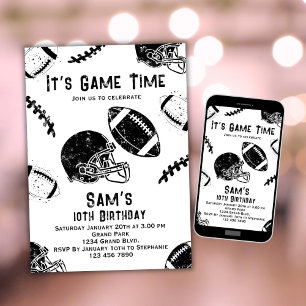 Football Birthday Einladung Football Party