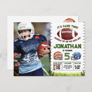 Football Birthday Junge Postkarte