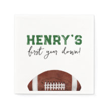 Football Birthday Party Napkin