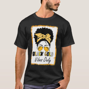 Football Black Gold Vibes Nur lustige Fußball Lieb T-Shirt