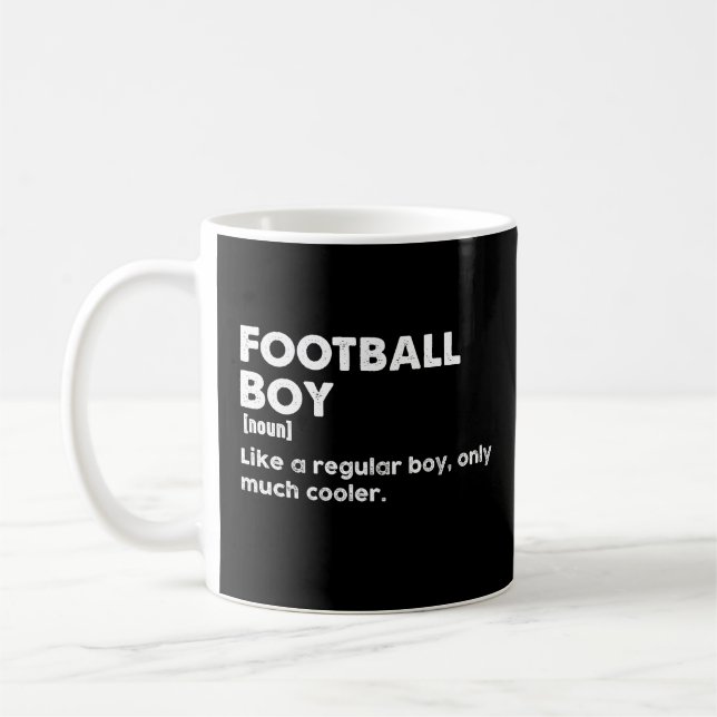Football Boy Funny Definition Football Lover Kaffeetasse (Links)