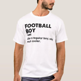 Football Boy Wörterbuch Definition Funny T-Shirt