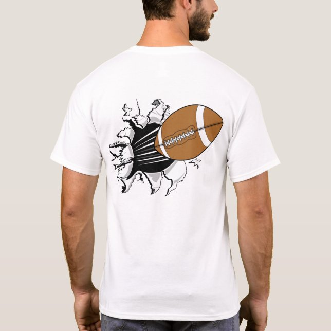 Football Breakfast T-Shirt (Rückseite)