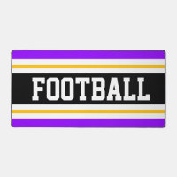 FOOTBALL Bright PurpleBlack Yellow Racing Streifen