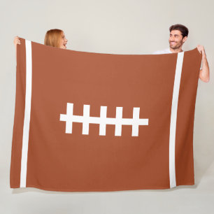 Football Brown Blanket Fleecedecke