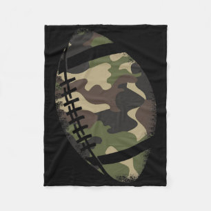 Football Camouflage Geschenke Uni Team Coach Camou Fleecedecke