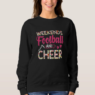 Football Cheer Graphics Women Girls Cheerleader 4 Sweatshirt