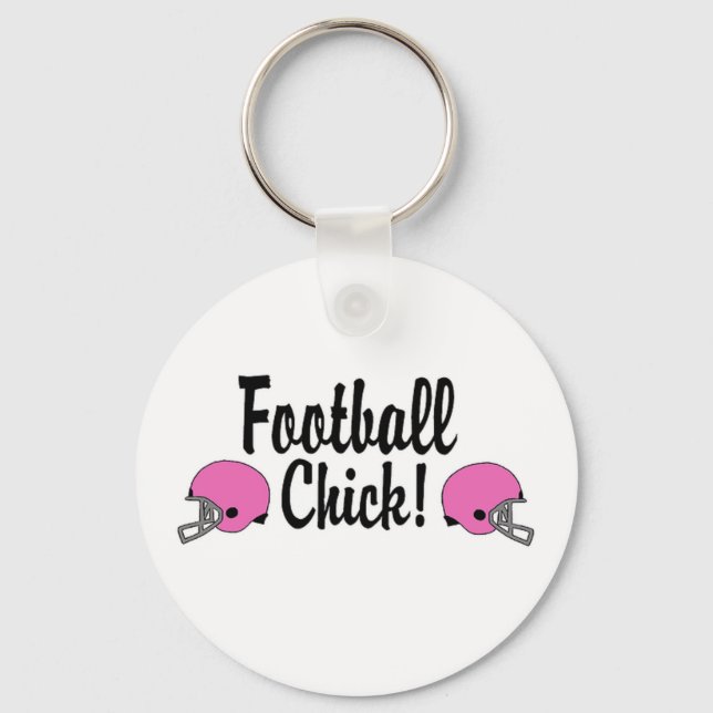 Football Chick! Schlüsselanhänger (Vorderseite)