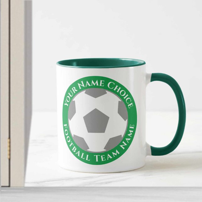 Football Club Design in grüner Tasse (Von Creator hochgeladen)