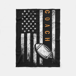 Football Coach American Flag Football Trainer Coac Fleecedecke