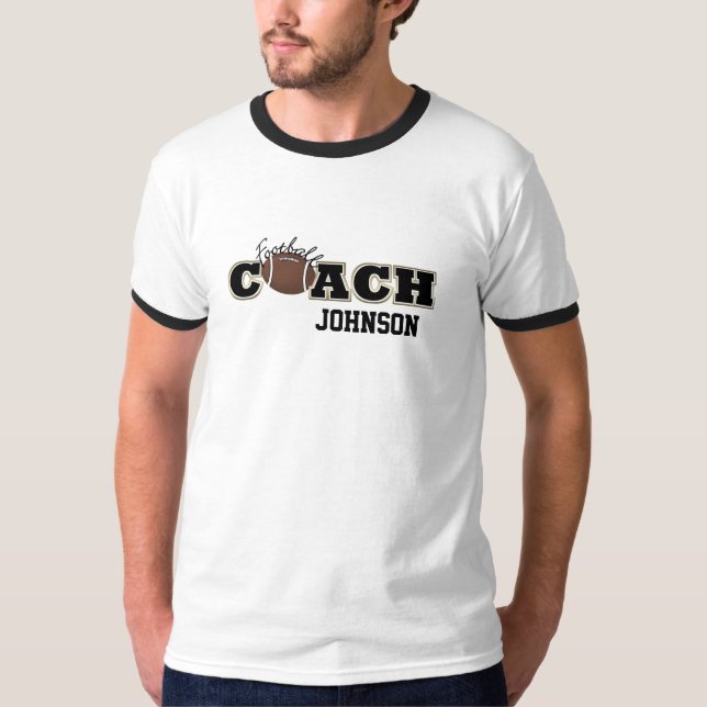 Football Coach Black and Gold - SRF T-Shirt (Vorderseite)