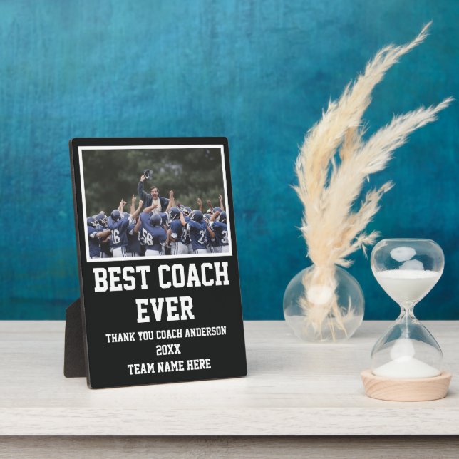 Football Coach Gifts From Team Player Photo Custom Fotoplatte (Seite)