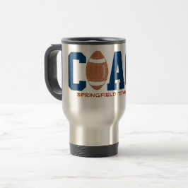 Football coach mug reisebecher