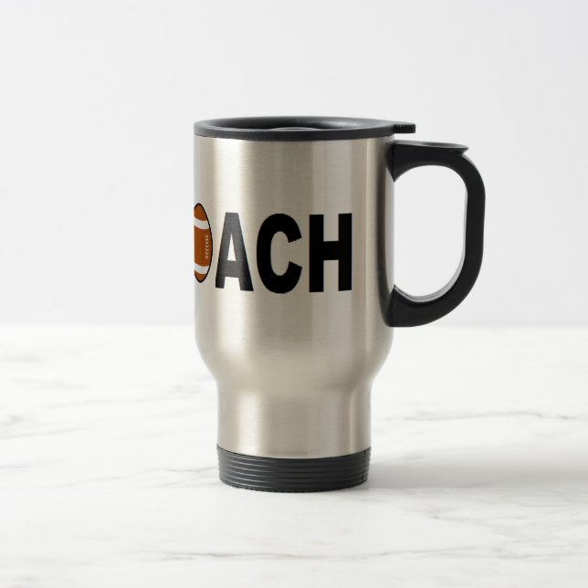 Football Coach Personalisiert Reisebecher (Rechts)